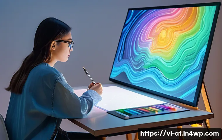 인공지능 작품의 저작권 등록 방법 - **Prompt 1: Human-AI Art Collaboration**
A bright, modern art studio bathed in soft, natural lig...