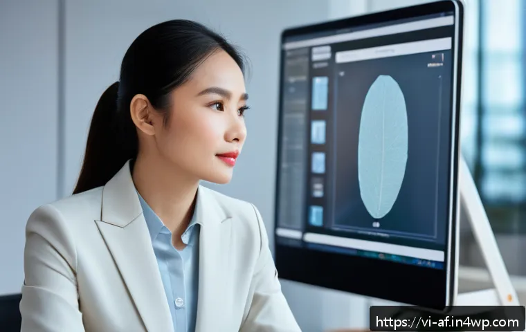 AI 창작물의 저작권 가이드라인 - A modern Vietnamese office setting with diverse professionals collaborating on AI intellectual prope...